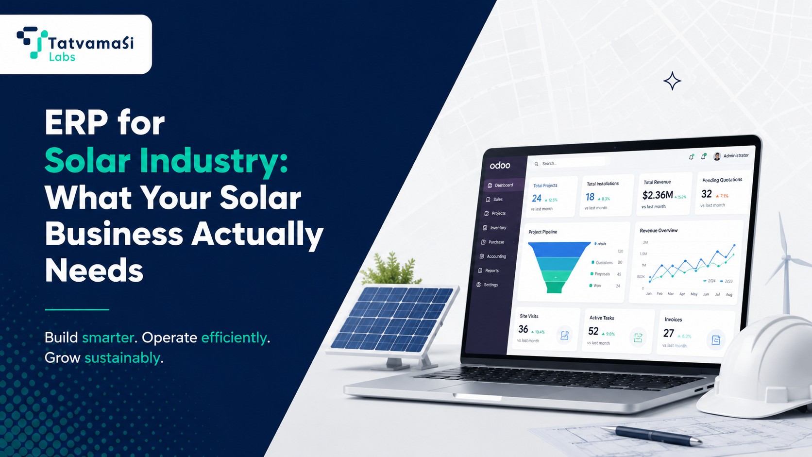 ERP for Solar Industry: What Your Solar Business Actually Needs tatvamasi labs